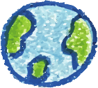 Fundación Planeta Tierra – Educación, Bienestar y Primera Infancia #de0a7 3 Ilustración infantil del planeta Tierra, dibujada por niños, símbolo de cuidado y conexión con el mundo.